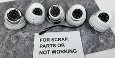 LOT OF 5 TIB B22-W28 1080P HD-TVI Turret Security Cameras FOR PARTS LOT:XX