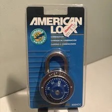 American Lock Company Combination Padlock 400HCC Hardened Steel Vintage NOS