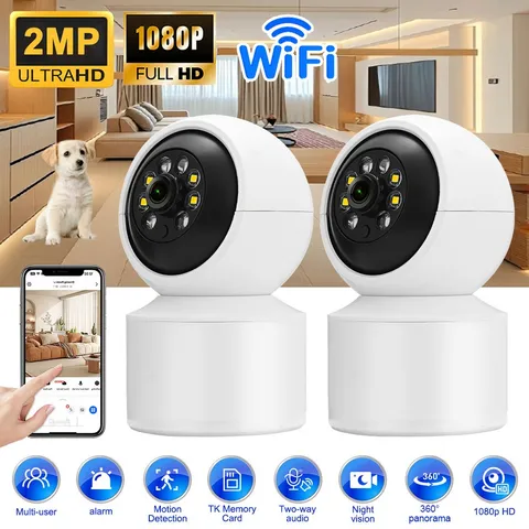 Camara De Seguridad WIFI 360° Para Casa Exterior 1080P Con Vision Nocturna Audio