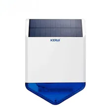 Outdoor Solar Siren Panel for Alarm System Security with Flashing Response Sound