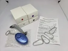 4 Pack Safe Personal Alarm, 140DB LOUD Security Alarm Keychain W/ LED Light