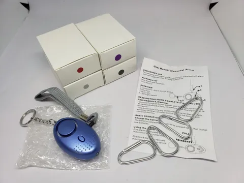 4 Pack Safe Personal Alarm, 140DB LOUD Security Alarm Keychain W/ LED Light
