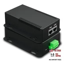 Gigabit PoE Splitter, 24V/2.96A, IEEE802.3 af/at/bt Compliant, 24.0 Volts (DC)