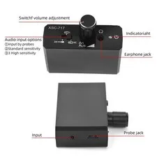 Cordless Water Leak Detector Sensitive Audio Monitor For Home ABS Recommended