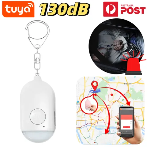130dB Personal Alarm Tracker Rape Attack Panic Emergency Torch Locator Security 