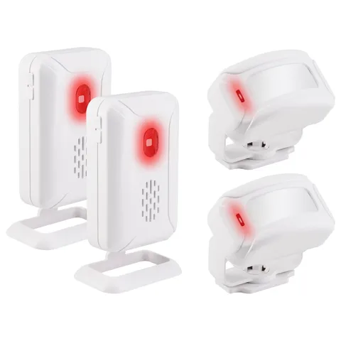 2x Wireless Door Bell Motion Sensor Detector Gate Welcome Chime Alert Alarm 280m