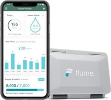 Flume 2 Smart Home Water Monitor Leak Detector WiFi