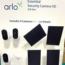 Arlo Essential HD 3rd Gen 1080p Wireless Wi-Fi Security Bundle 4 Cams 4 Solar