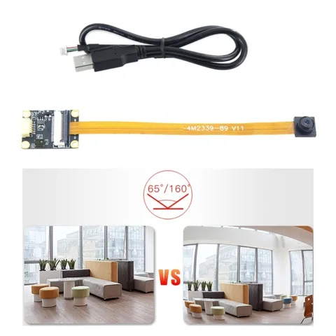 4MP OV4689 Camera Module 65/160 Degrees View USB Driver Webcam YUY2 Adjustable