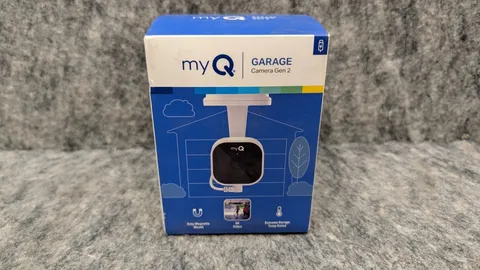 MyQ Smart Garage Camera Gen 2 White Wi-Fi SmartCam Magnetic Mount 141-4368-000