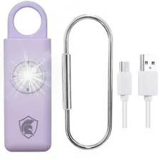 Personal Safety Alarm Rechargeable (Lavender)