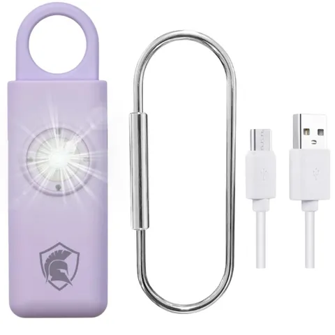 Personal Safety Alarm Rechargeable (Lavender)