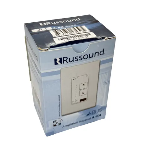 Russound SLK-1 Single Line Keypad works with All MCA Controllers - White - NEW