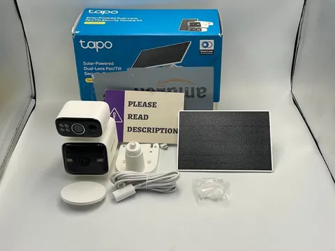 Tapo C645D 2K Dual Lens Pan/Tilt Security Battery Camera Wireless w/Solar Panel