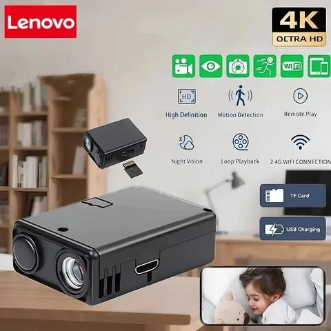 Wireless Mini Wifi Security Camera with Night Vision Motion Detection Rechargeab