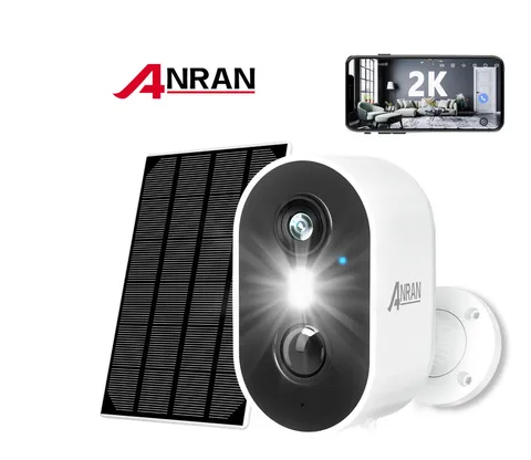 ANRAN 5MP Solar Wireless Security Camera Color Night Vision WiFi