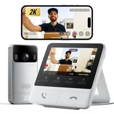 Video Doorbell Camera Wireless with Monitor, No Subscription, 4.3 Inch Screen...