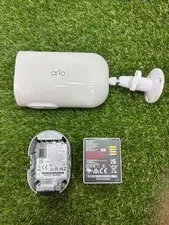 Arlo Pro 4 Wireless Camera Single Large Battery VMC4041P White w Cord - 23