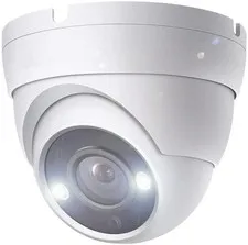 5MP Full Color Night Vision Dome TVI CCTV Security Camera with Visible White ...