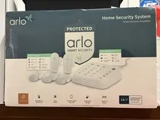 Arlo Home Security System Kit w/ Keypad Sensor Hub & Sensors, Siren, White