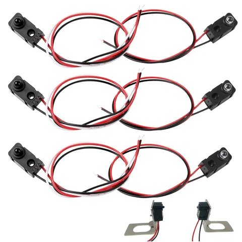 3 Pairs Infrared Break Beam Sensor Switch - Photoelectric Sensor for DIY Electro