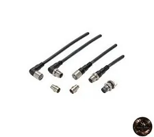 OMRON Circular Waterproof Connector Cable with Connector Socket Single-Ended