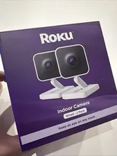 New - Roku Smart Home Wired Indoor Camera Home Security 2-Pack - Free Shipping