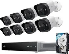 eufy PoE NVR Security System E40 8 4K Bullet Camera Wired Outdoor Cam 16CH 2TB