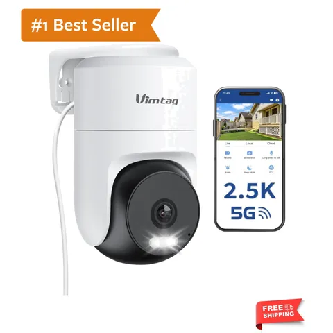 Advanced 2.5K WiFi CCTV Camera with Motion Tracking & Cloud Storage Options
