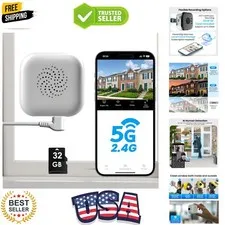 2K Window Camera with 32GB Memory Card, 5GHz & 2.4GHz WiFi Indoor Cameras for...