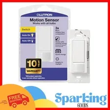 Effortless Motion Sensor Light Switch - Ideal for Bathrooms & Garages (White)