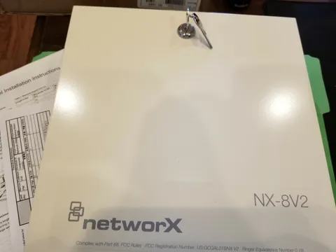 Interlogix GE Security NetworX NX-8 v2 Alarm Control Panel Board & Enclosure