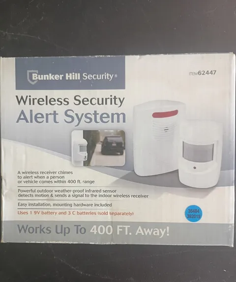 Bunker Hill Security Wireless Driveway Alert System New Range 400 Ft. Infrared
