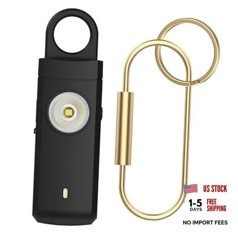 Rechargeable Personal Alarm for Women - Christmas Birthday Gifts for Black AKS