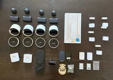 LOT SimpliSafe WIFI Outdoor Cameras Batteries Smart Locks Sensors Used & NIB
