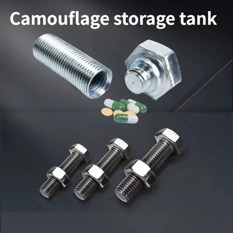 Metal Screw Bolt Storage Cash Money Hide Stash Safe Diversion Container Box Hidd