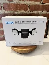 Blink - Outdoor 4 Battery-Powered 1080p Security Camera with Floodlight - Black