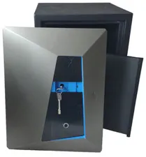 Biometric Safe Fireproof Box Fingerprint Touch Screen Keyboard *DAMAGED*