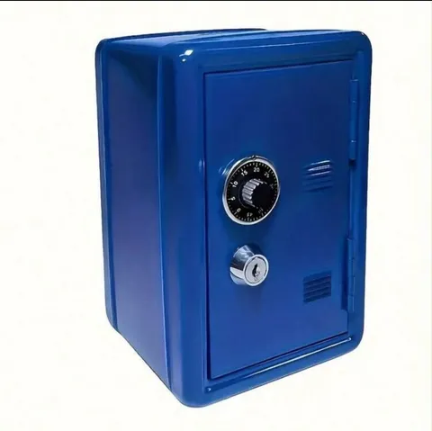 Advance Security Safe Box Key&Digital Lock Or Cabinet Fixed Design Bleu