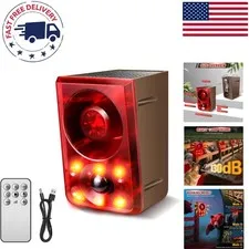 Versatile Solar Outdoor Motion Sensor Alarm - 2 Pack with Customizable Features