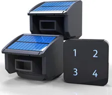 Solar Driveway Alarm System-1/4 Mile Long Transmission Range-Solar Powered No Ne