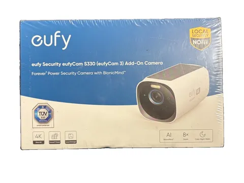 Eufy SoloCam S330 (eufyCam 3) 4K Solar Security Camera Add-On Sealed New No Fee