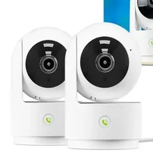 2 Smart Pan Tilt Camera New Security Baby Pet Motion Detect 2 Way Audio