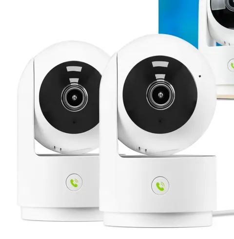 2 Smart Pan Tilt Camera New Security Baby Pet Motion Detect 2 Way Audio