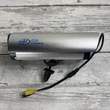 SVAT CV31 Outdoor CCD Security Camera IR Night Vision 420TVL RCA Untested
