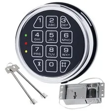 La Macaza Electronic Safe Lock Replacement Keypad Solenoid Lock 2 Override Keys