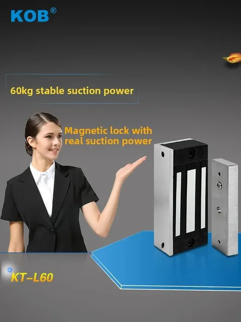 access control magnetic lock 60kg electromagnetic lock single door delay feedbac