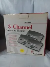 Radio Shack 43-3105 3-Channel FM Wireless Intercom System Silver 3 Pack