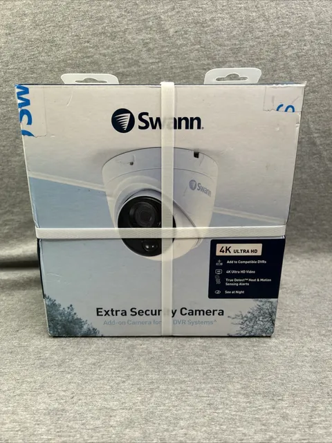 Swann Extra Home Security Camera 4K Ultra HD Night Vision, new open box