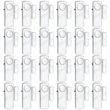 24Pack Door Window Alarms - Wireless DIY Security Sensor for Home, Burglar Al...